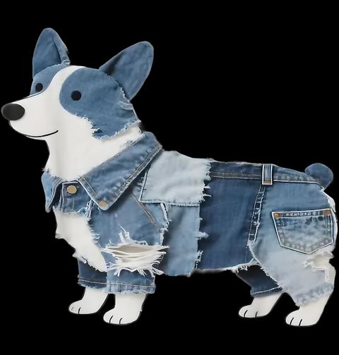 Obrázek produktu Dámské tričko Džínový Corgi
