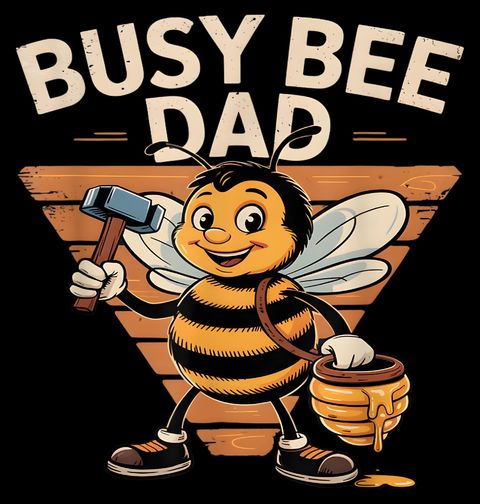 Obrázek produktu Pánské tričko Pilný Včelí Táta Busy Bee Dad