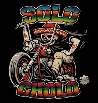 Obrázek 2 produktu Pánské tričko Mexický Motorkář Solo Cholo