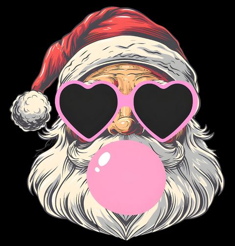Obrázek produktu Dámské tričko Santa Claus se Žvýkačkou