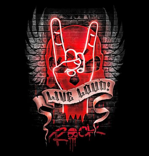 Obrázek produktu Dámské tričko Žij nahlas! LIVE LOUD
