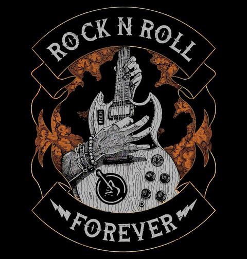 Obrázek produktu Dámské tričko Rocková Kytara Navždy