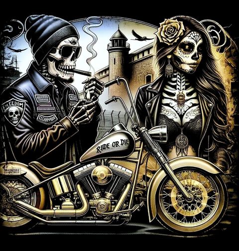 Obrázek produktu Pánské tričko Zamilovaný Motorkář Ride or Die