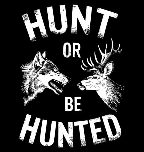 Obrázek produktu Pánské tričko Lov, nebo buď loven Hunt or Be Hunted