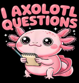 Obrázek 2 produktu Dámské tričko Zvědavý Axolotl
