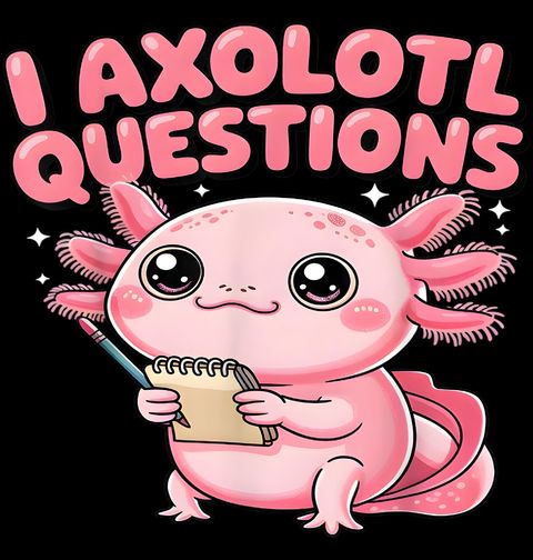 Obrázek produktu Dámské tričko Zvědavý Axolotl