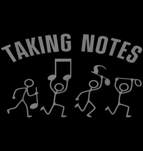 Obrázek produktu Dámské tričko Únos Hudebních Not Taking Notes