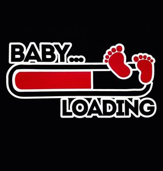 Obrázek 2 produktu Dámské tričko Baby Loading "Dítě – Načítání"