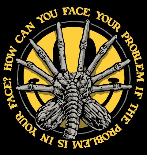 Obrázek produktu Dámské tričko Vetřelec na Tváři Facehugger
