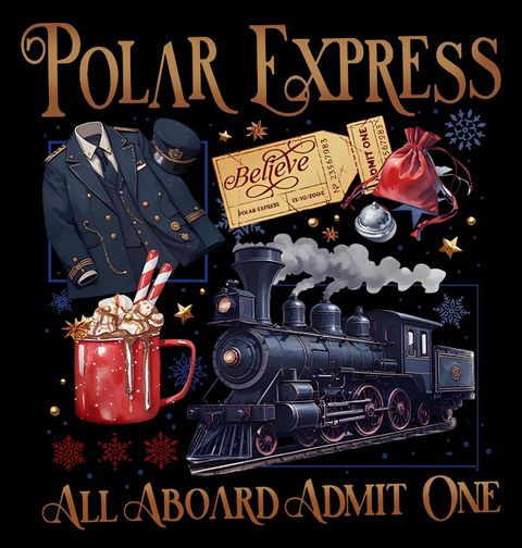 Obrázek produktu Pánské tričko Vánoční Polární expres