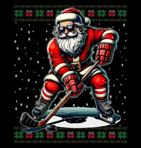Obrázek produktu Pánské tričko Santa Hokejista
