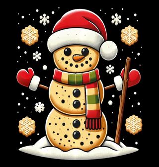 Obrázek 2 produktu Pánské tričko Perníčkový Sněhulák Cookies Snowman