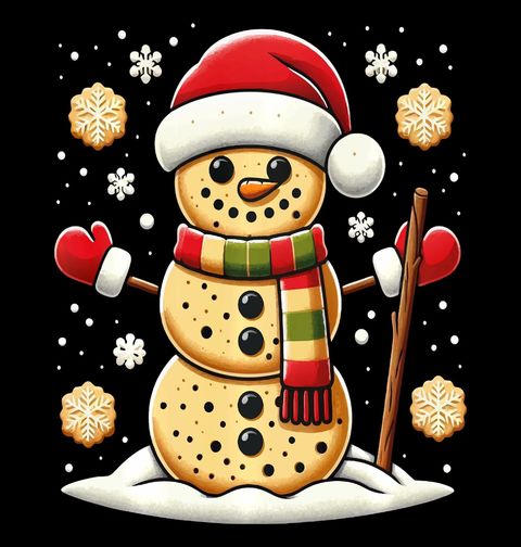 Obrázek produktu Pánské tričko Perníčkový Sněhulák Cookies Snowman