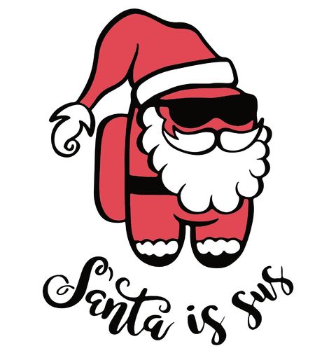 Obrázek produktu Pánské tričko Podezřelý Santa Claus Santa is Sus
