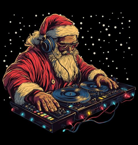 Obrázek produktu Dětské tričko DJ Santa na Vánoční párty