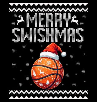 Obrázek 2 produktu Dětské tričko Vánoční Basketbalový Míč Merry Swishmas