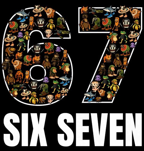 Obrázek produktu Dámské tričko Italský Brainrot Six Seven 67