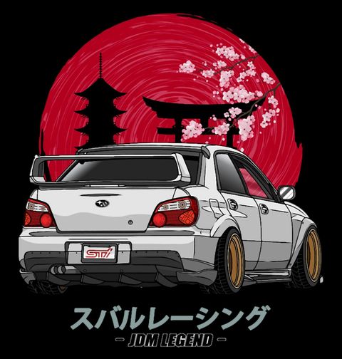 Obrázek produktu Pánské tričko Subaru pod Sakurami JDM Legend