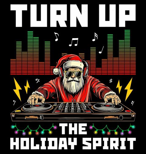 Obrázek produktu Dámské tričko Vánoční DJ Santa