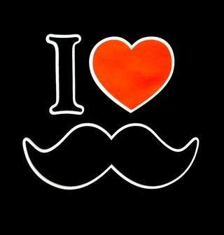 Obrázek 2 produktu Dámské tričko I <3 Moustaches Miluju Knírky