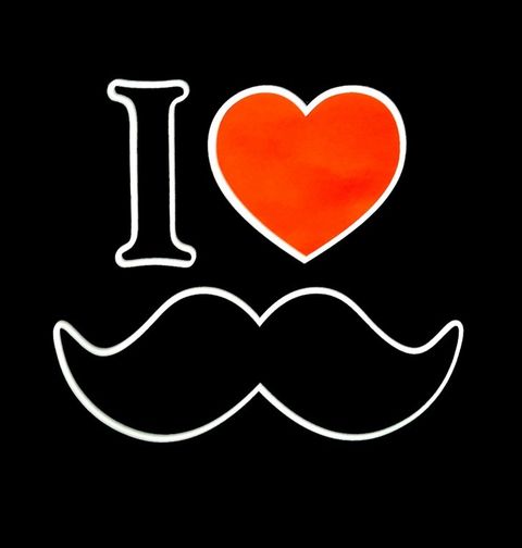 Obrázek produktu Dámské tričko I <3 Moustaches