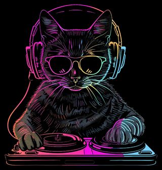 Obrázek 2 produktu Pánské tričko Techno DJ Kočka