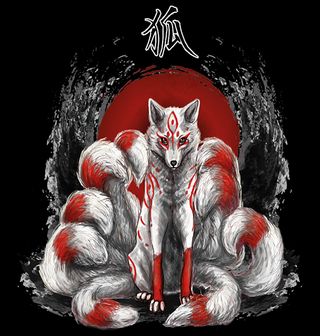 Obrázek 2 produktu Dámské tričko Devítiocasá Liška Kitsune