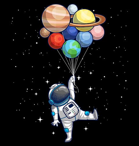 Obrázek produktu Dámské tričko Vesmírné Dobrodružství Astronauta