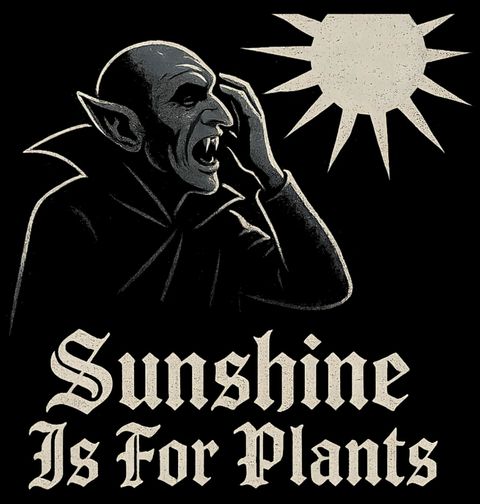 Obrázek produktu Pánské tričko Upír na Spalujícím Slunci Sunshine is for plants