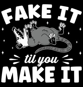 Obrázek 2 produktu Dámské tričko Líná Vačice Fake it 'til you make it