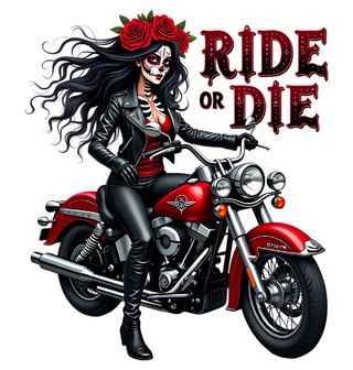 Obrázek 2 produktu Dámské tričko Kráska na Motorce Ride or Die
