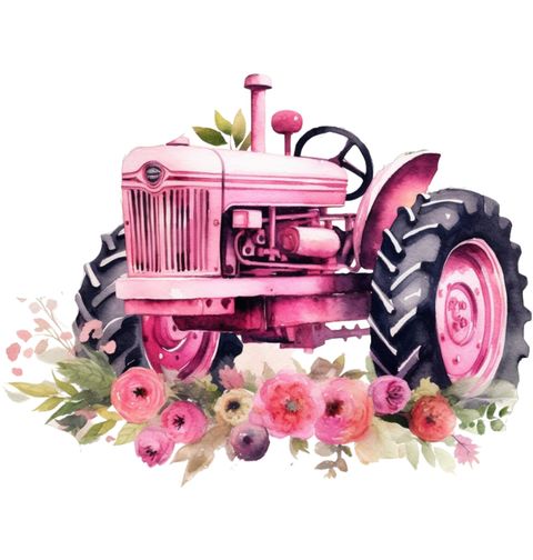 Obrázek produktu Pánské tričko Růžový Traktor