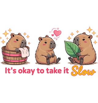 Obrázek 2 produktu Dámské tričko Pomalá Kapybara It's okay to take it slow