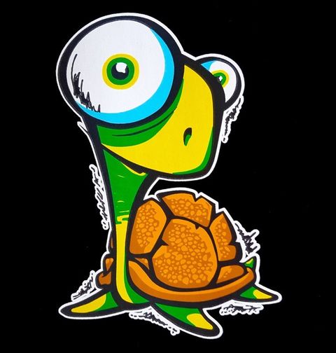 Obrázek produktu Dětské tričko Zvědavá želva