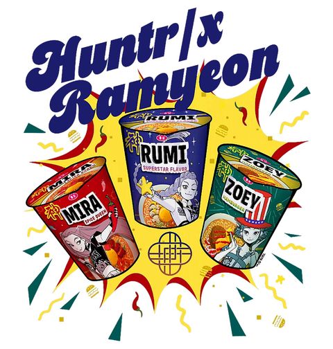 Obrázek produktu Dětské tričko K-pop Ramen Huntrix Ramyeon