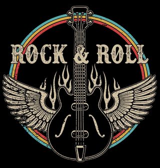 Obrázek 2 produktu Pánské tričko Kytara s Křídly Rock & Roll