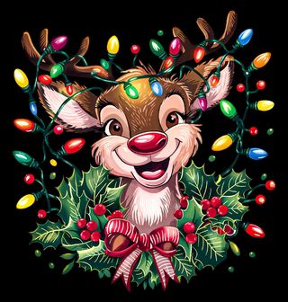 Obrázek 2 produktu Dámské tričko Zamotaný Sob ve Světýlkách