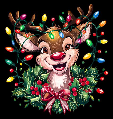 Obrázek produktu Dámské tričko Zamotaný Sob ve Světýlkách