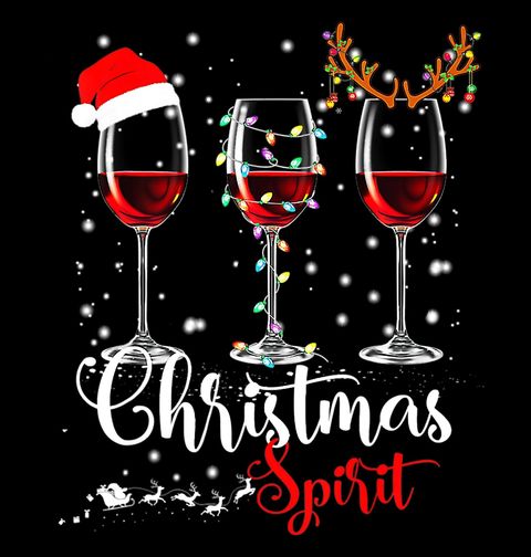 Obrázek produktu Dámské tričko Vánoční Víno Christmas Spirit