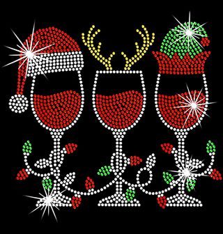 Obrázek 2 produktu Pánské tričko Třpytivé Vánoční Víno