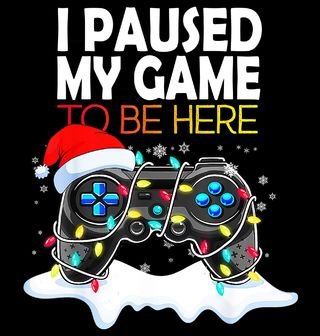 Obrázek 2 produktu Pánské tričko Vánoční Pauza Hráče