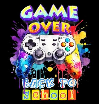 Obrázek 2 produktu Dětské tričko Konec Hry Zpátky do Školy