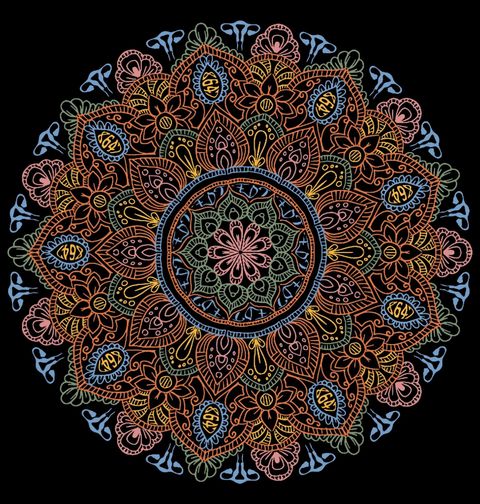 Obrázek produktu Dámské tričko Barevná Mandala Energie