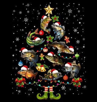 Obrázek 2 produktu Dětské tričko Vánoční Stromek z Ryb