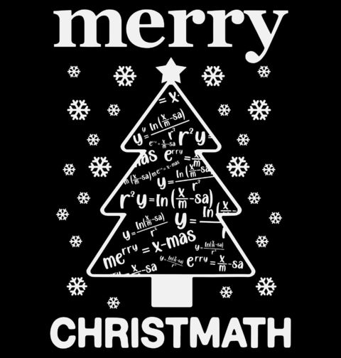 Obrázek produktu Dětské tričko Vánoční Rovnice Merry Christmath