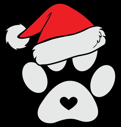 Obrázek produktu Dětské tričko Vánoční Tlapka v Čepici