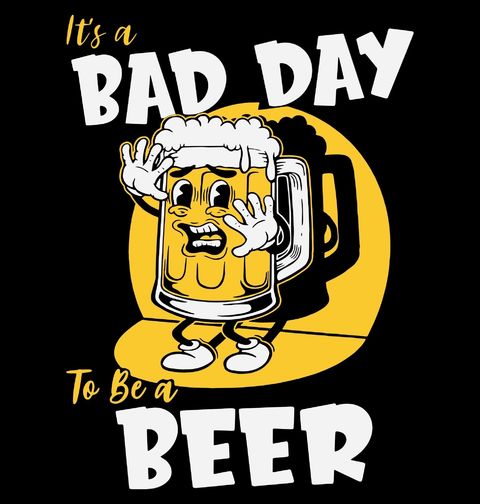 Obrázek produktu Dámské tričko Je špatný den být pivem