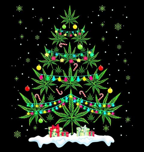 Obrázek produktu Pánské tričko Konopný Vánoční Stromek