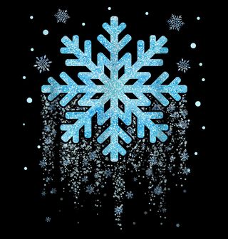 Obrázek 2 produktu Dámské tričko Třpytivá Vánoční Vločka