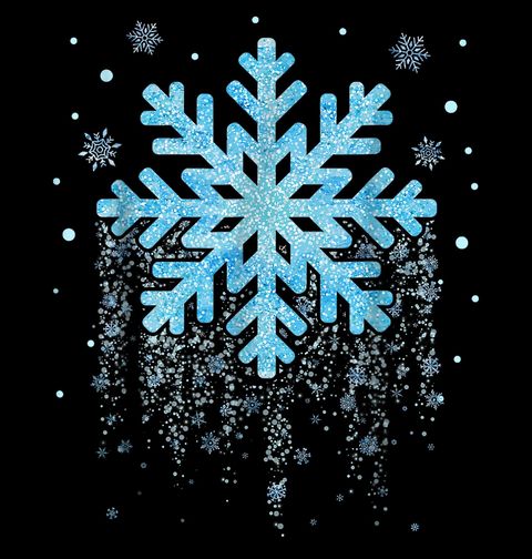 Obrázek produktu Dámské tričko Třpytivá Vánoční Vločka